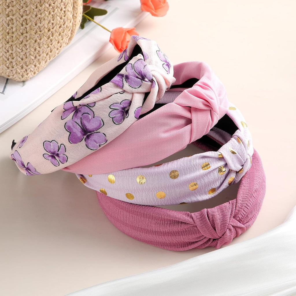 4PCS Knotted Headbands for Women Girls